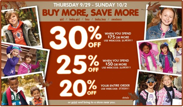 The Childrens Place: 20   30% off Coupon Codes