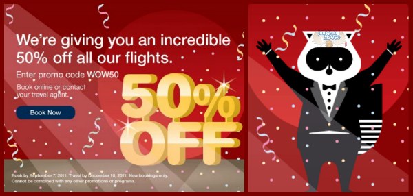 Porter Airlines: 50% off Coupon Code