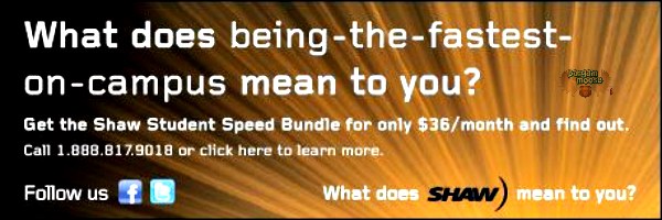 Shaw Canada: $36 Shaw Student Speed Bundle $36 (Value $84.90)