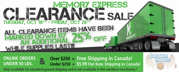 Memory Express: Clearance Items An Additional 25% Off, Plus Weekly Specials