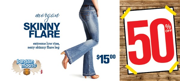 Bluenotes Canada: 50% Off Skinny Flare Jeans