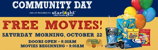 cineplex Canadian Freebies: Cineplex Canada Free Movie Day October 22nd