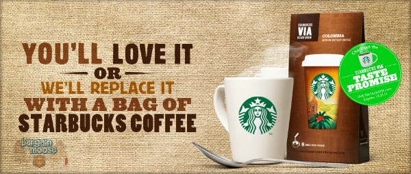 Starbucks Via Instant Coffee Guarantee