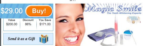 dealticker DealTicker: $29 for a Professional Home Teeth Whitening System from Magic Smile ($200 Value)