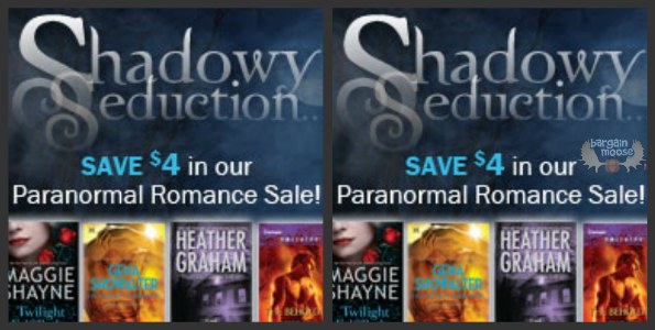 eHarlequin: $4 off $16 of Paranormal Romance Books