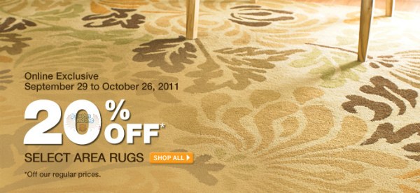 homedepot Home Depot Canada: 20% off Area Rugs