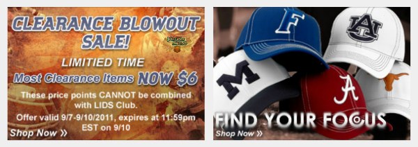 Lids Canada: Much of Clearance Sale Reduced to $6