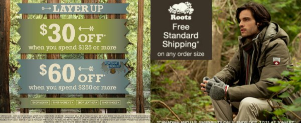 Roots Canada: Free Shipping + Save 30   $60 Off Your Purchase