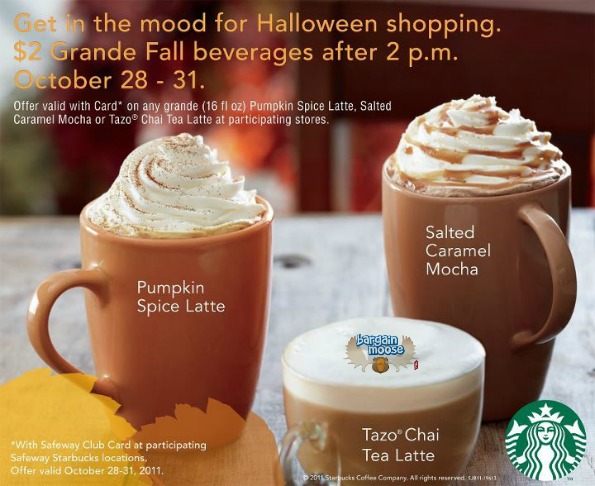 Safeway Starbucks: $2 Grande Drinks After 2 pm