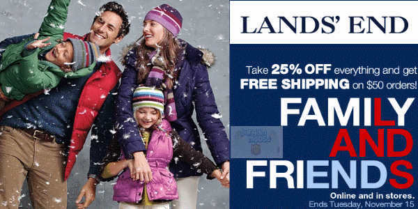 Lands End: 25% Off Plus Free Shipping Photo Lands End: 25% Off Plus Free Shipping
