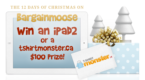Win a $100 Tshirtmonster voucher & Extra iPad 2 contest entries! Day 8 Christmas Contest: Win $100 Tshirtmonster Gift Voucher & Extra iPad 2 Contest Entries!