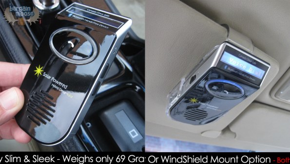 ebay eBay Canada: Solar Powered Bluetooth Car Kit with Caller ID & 2 Mounts by Canada Drive Safe $38.99 (Reg. $89)
