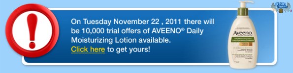 Living Well: 10,000 Samples of Aveeno (Nov 22)
