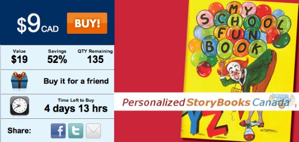 MadDeal: $9 for a Personalized Storybook from Personalized Storybooks Canada ($19 value)