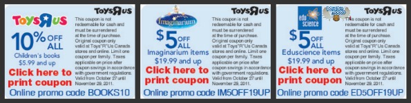 Toys R Us: Save On Books, Imaginarium And Eduscience Coupons