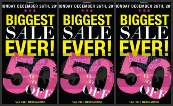 Suzy Shier Canada: Boxing Day Sale 50% Off All Fall Merchandise