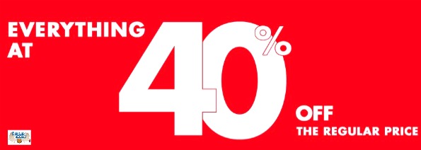 Jacob Canada: Everything is 40% off the Regular Price