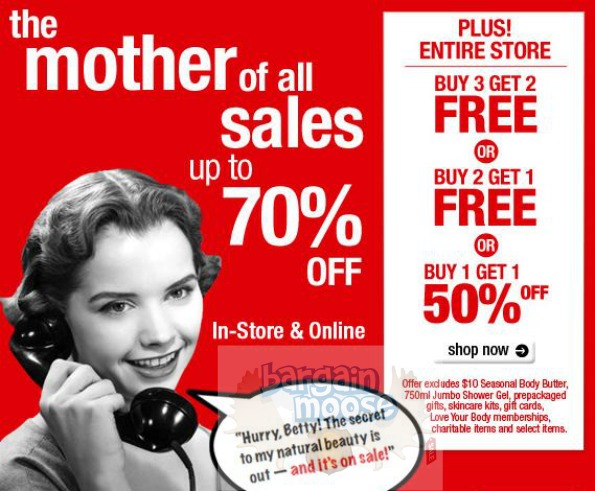 The Body Shop Canada: Buy 3 get 2 Free, Buy 2 get 1 Free, Buy 1 get 1 50% Off Photo The Body Shop Canada: Buy 3 get 2 Free, Buy 2 get 1 Free, Buy 1 get 1 50% Off