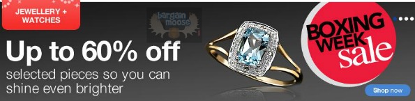 Sears Canada: Save up to 60% off Jewellery and Watches Boxing Week Sale