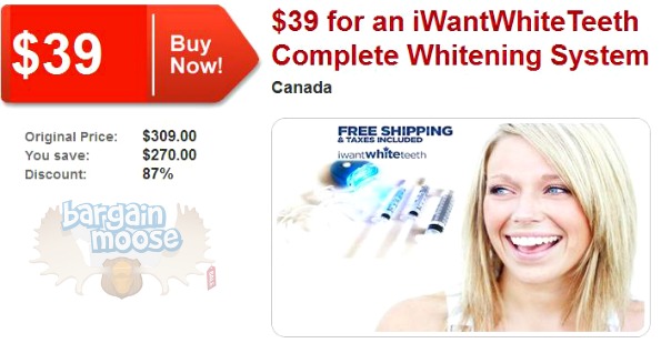 Gaggleup: iWantWhite Teeth Whitening System (Was $309 now $39) Photo Gaggleup: iWantWhite Teeth Whitening System (Was $309 now $39)