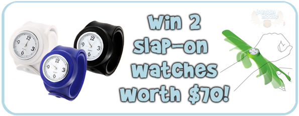 Win-2-Watches Bargainmoose Super Christmas Gift Giveaway Part 3 Win 2 Slap on Watches worth $70!