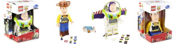 Amazon Canada: LEGO Kids Toy Story 3 Buzz or Woody 2 Piece Clock + Watch Set $26.99 (Was $54.98)