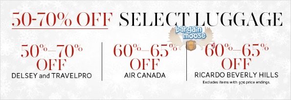 The Bay Canada: 50 70% Off Select Luggage Photo The Bay Canada: 50 70% Off Select Luggage