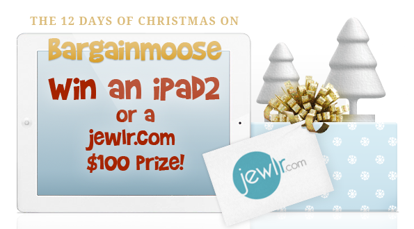 Day 12 Christmas Contest: Win $100 Jewlr.com Prize & Extra iPad 2 Contest Entries! 