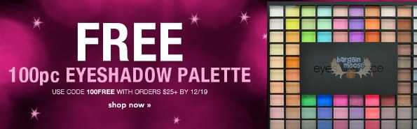 e.l.f: Free 100 Piece Eye Palette Gift on $25+ Coupon Code