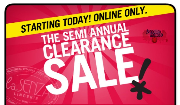 La Senza Canada: Semi Annual Clearance Starts Today