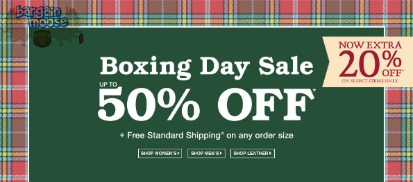 Roots Canada: Extra 20% Off Sale Items   Boxing Day Offer