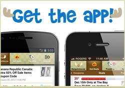 Get the Bargainmoose deals app on your smartphone now!!
