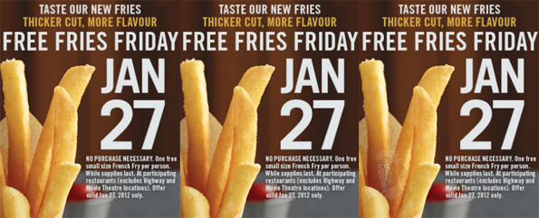 Burger King: Free Fries Friday