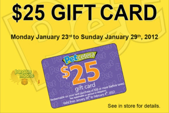 Petcetera Canada: Spend $50 & Get A $25 Gift Card Photo Petcetera Canada: Spend $50 & Get A $25 Gift Card