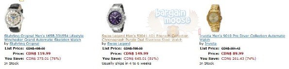 Amazon Canada: Mens and Womens Watches up to 82% Off Photo Amazon Canada: Mens and Womens Watches up to 82% Off