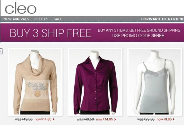 Cleo Canada: Buy 3 Ship Free Coupon Code Photo Cleo Canada: Buy 3 Ship Free Coupon Code