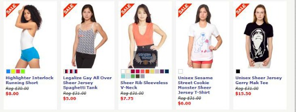 American Apparel Canada: 20% off Coupon Code + Mens, Womens & Kids Clothes Starting at $2 Photo American Apparel Canada: 20% off Coupon Code + Mens, Womens & Kids Clothes Starting at $2