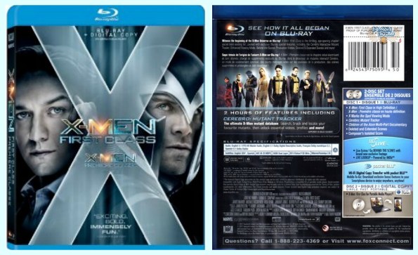 Amazon Canada X Men First Class Blu Ray Digital Copy 15 Orig 4999