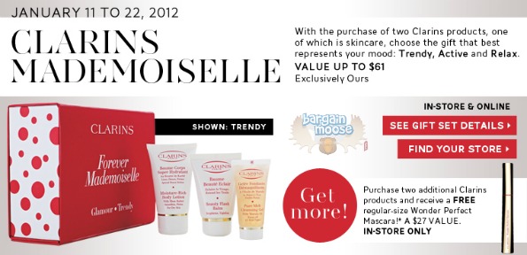The Bay Canada: Clairins Beauty Bonus Valued At Up To $61 With Purchase Photo The Bay Canada: Clairins Beauty Bonus Valued At Up To $61 With Purchase