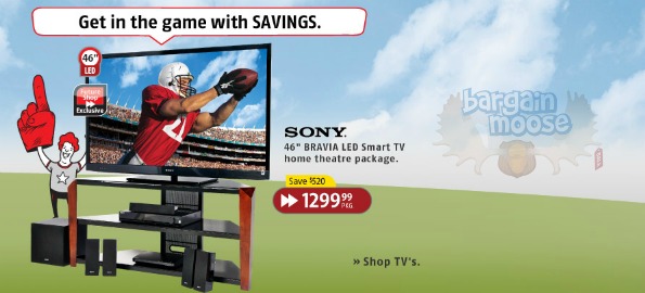 Future Shop Canada: Sony 46 LED HDTV Package $520 Off Photo Future Shop Canada: Sony 46 LED HDTV Package $520 Off