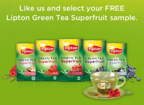 Canadian Freebie: Lipton Green Tea Superfruit Facebook Sample