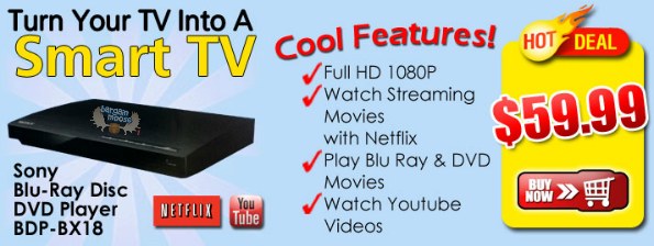 pricematters Pricematters Canada: Sony Blue Ray Player $59.99 + $10 Shipping