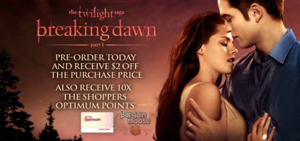Shoppers Drugmart Canada: Pre Order Twilight Breaking Dawn For $17.77 Photo Shoppers Drugmart Canada: Pre Order Twilight Breaking Dawn For $17.77