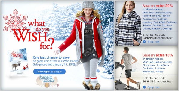 Sears Canada: 10 20% Off Wish Book Sale Prices Photo Sears Canada: 10 20% Off Wish Book Sale Prices