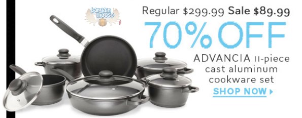 The Bay Canada: 70% Off Advancia Cookware   48 Hr Sale