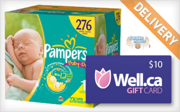 WagJag Canada: $39.99 For Largest Box Of Pampers & $10 Well.Ca Gift Card