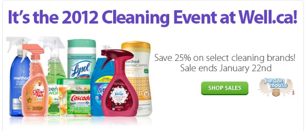 Well.ca: 25% Off Cleaning Products