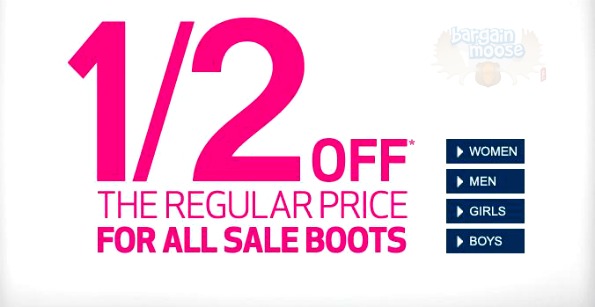 Globo Canada: Sale Boots All 50% Off