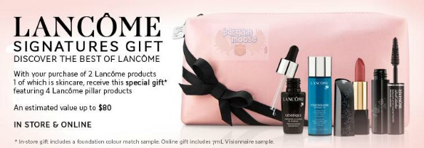 The Bay Canada: Free Lancome Gift (value $80) with Purchase