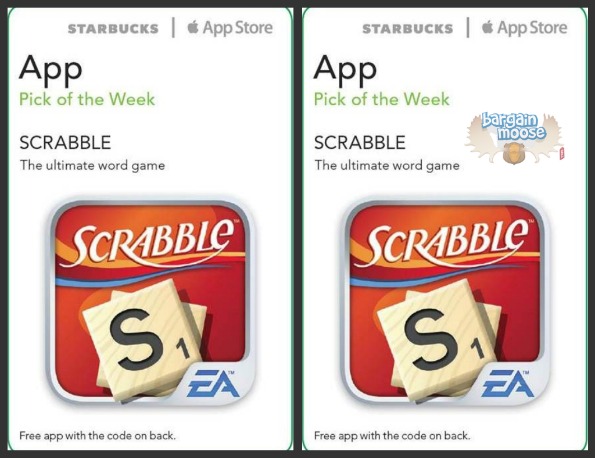 Canadian Freebies: Starbucks Canada Free Scrabble App ($1.99)